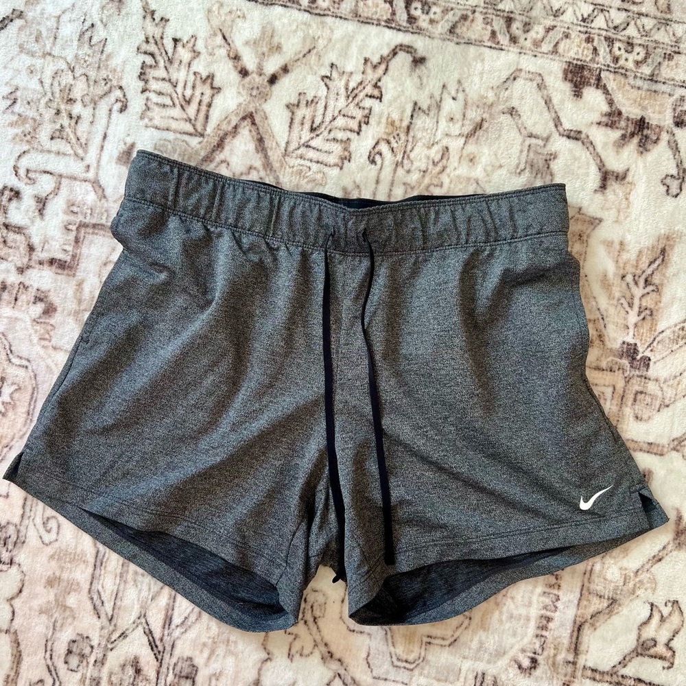 Nike DRI FIT Women's Gray Athletic Shorts